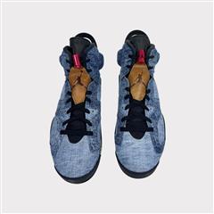 Nike Air Jordan 6 Washed Denim size 10 OG VI CT5350-401 Carmine Bred